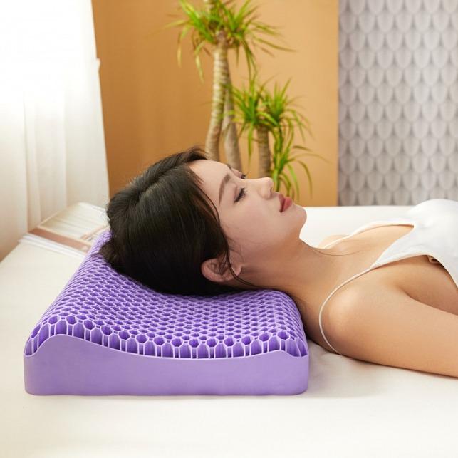 TPE Black Tech Latex Pillow - No-Pressure Neck Support, High Elasticity, Breathable, Washable, Non-Collapsing Pillow Core