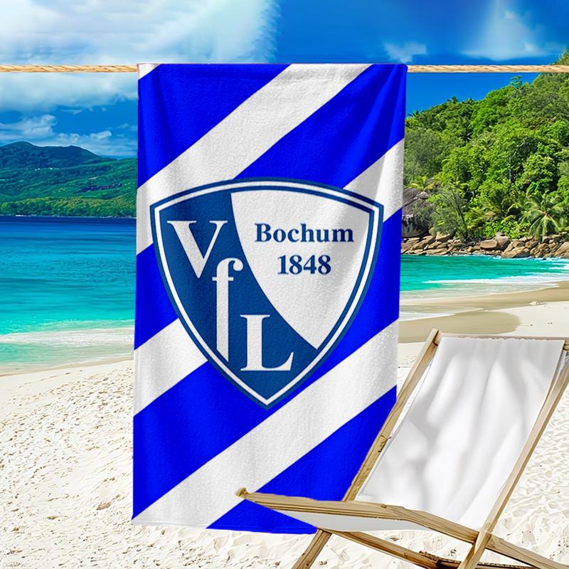 Football Bochum Beach Towel - Soft, Absorbent Microfiber, Lightweight, Ideal for The Beach, Parties, Travel, Camping fan gifts