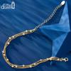 EFFIE QUEEN Fashion Simple Layer 3mm Beaded Chain Bracelet For Women S925 Sterling Silver Three Layered Bracelet Jewelry SB173