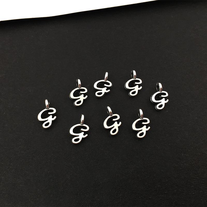 26 Alphabet Alloy Pendants for DIY Bracelets, Necklaces, Earrings & Charms