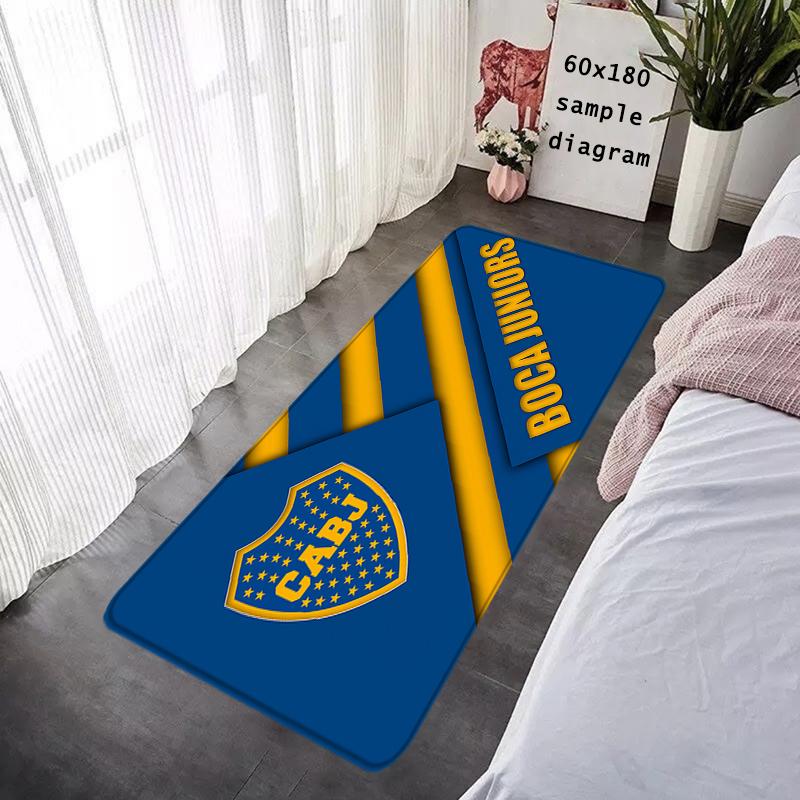 Doormat Flannel Floor Mat Indoor Foot Rug Prayer Bedside Mats Atléticos Bocas Juniors Kitchen Corridor Carpet Soft Balcony Decor