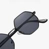 Klassische Metallmode Retro-Sonnenbrille Polygonal Achteckform Brille Trendige Retro-Brillen für stilvollen Schutz