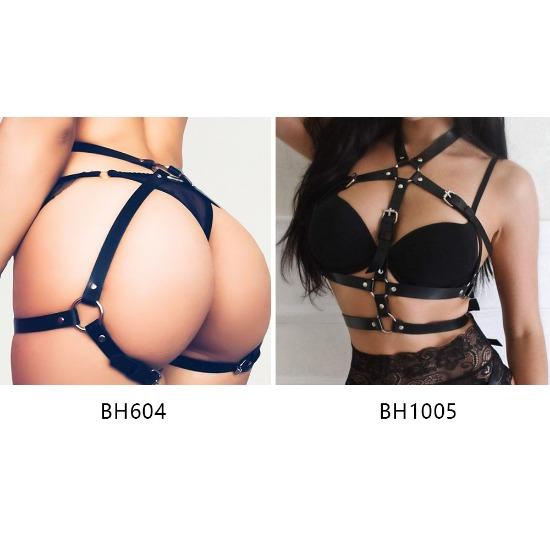 Nightclub Glamour Queen Leather Bondage Mask Belt Seal Handcuff Set