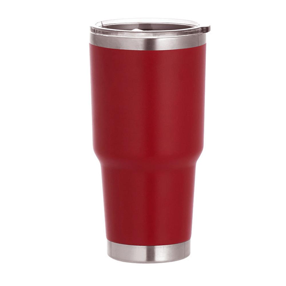 30 Oz Vacuum Flask Travel Mug Tumbler Double Wall Insulation Cup Hot & Cold Water Bottle with Flip Lid Colorful for Car Holder