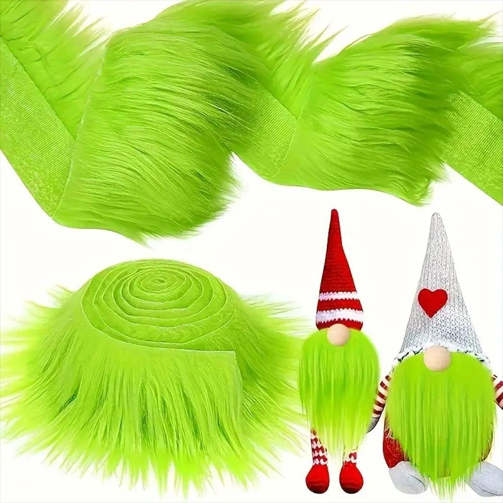 Fluffy Plush Trimming Fabric DIY Xmas Tree Decor Ribbon Faux Fur Ribbon Christmas Decoration