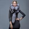 Whole Fox Fur Scarf Women's Winter Whole Fox Fur Collar Fur Scarf Men's Big Silver Blue Fox Shawl