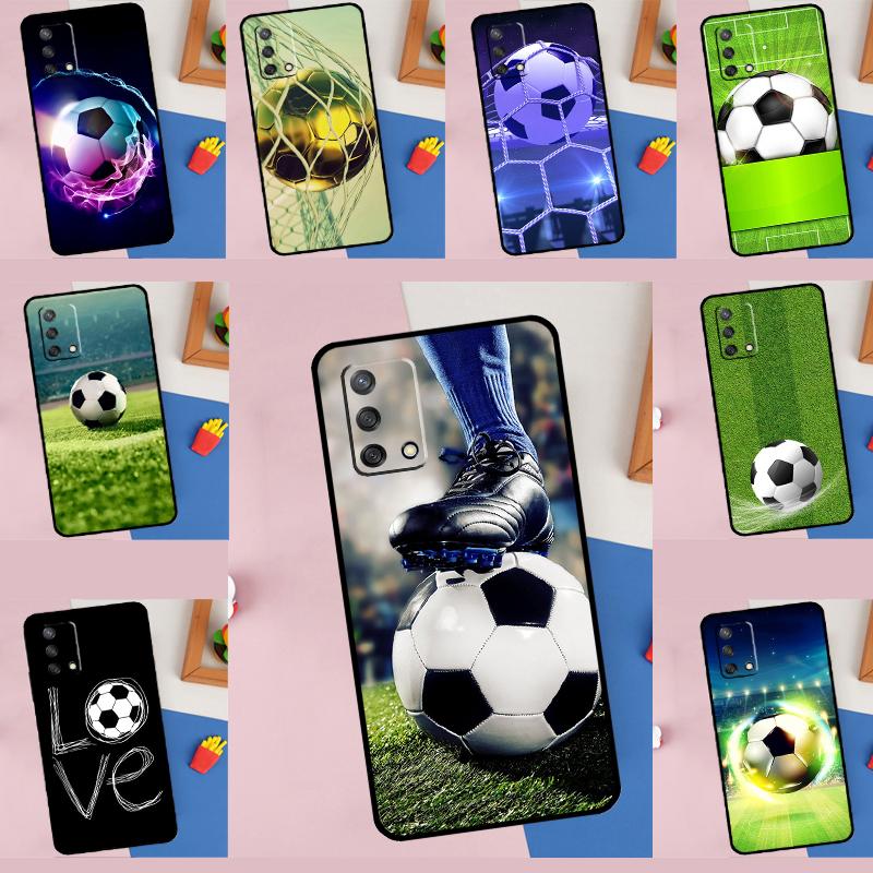 Football Case For OPPO A1K A52 A72 A5 A9 A83 A91 A93 A54 A74 A94 A15 A16 A31 A53 2020 Phone Cover