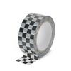 Yellow Blue Black White Plaid Sealing Tape - Retro Chessboard Square DIY Decoration Tape