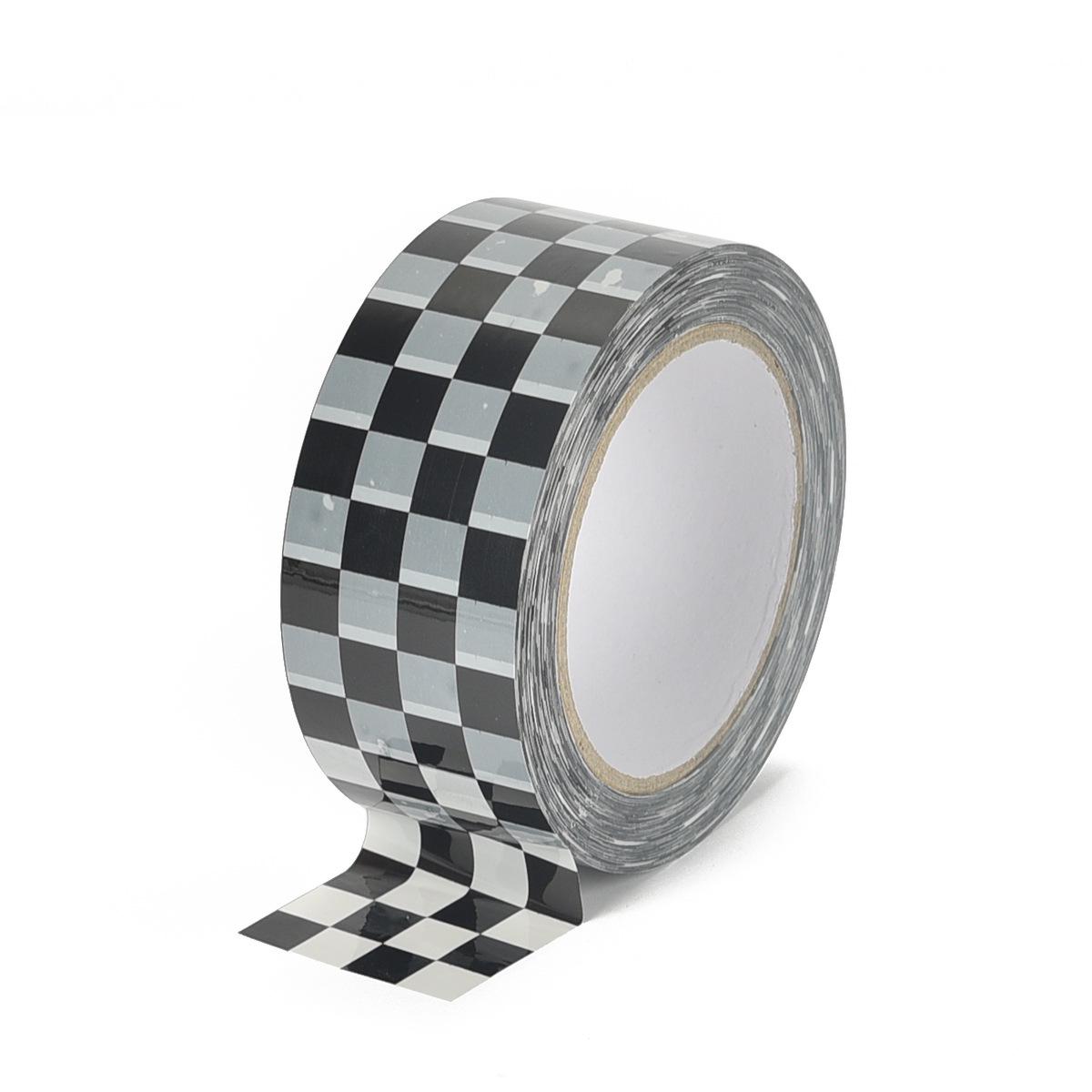 

Желто-сине-черно-белая клетчатая sealing tape - Ретро шахматная клетка DIY декоративная лента