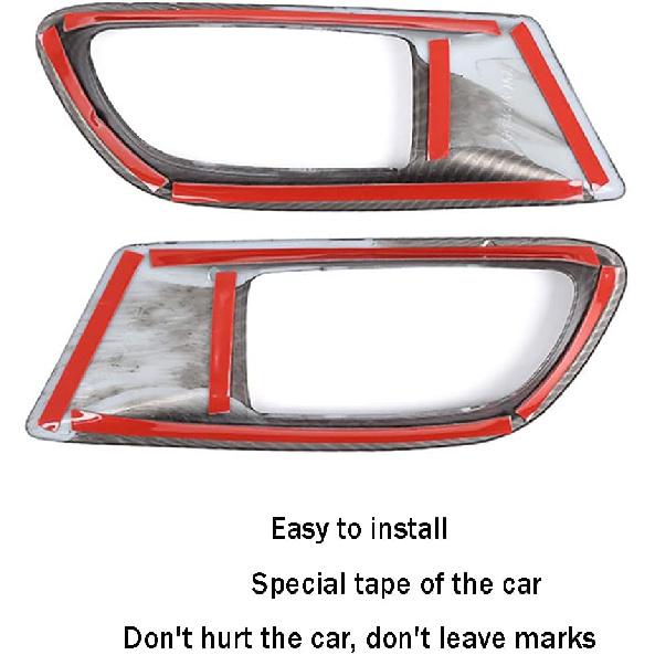 Car Accessories Fit for Subaru BRZ Toyota 86 2012-2020 Inner Door Handle Cover Trim (Carbon Fiber Style) ABS 2 PCS
