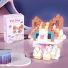 with box Pet cats building block cartoon cute doll puzzle assembly children's toy DIY table ornaments boys girls birthday gifts