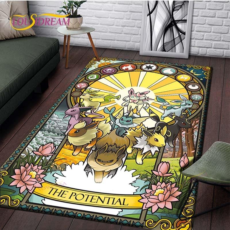 Anime Pokemon Pattern Carpets Living Room Anti-Skid Pikachu Area Rug Kids Bedroom Mats Yoga Mat Large Carpet Decor