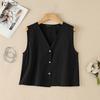 ZANZEA Women Casual V-Neck Solid Color Loose Sleeveless Cotton Tank Tops