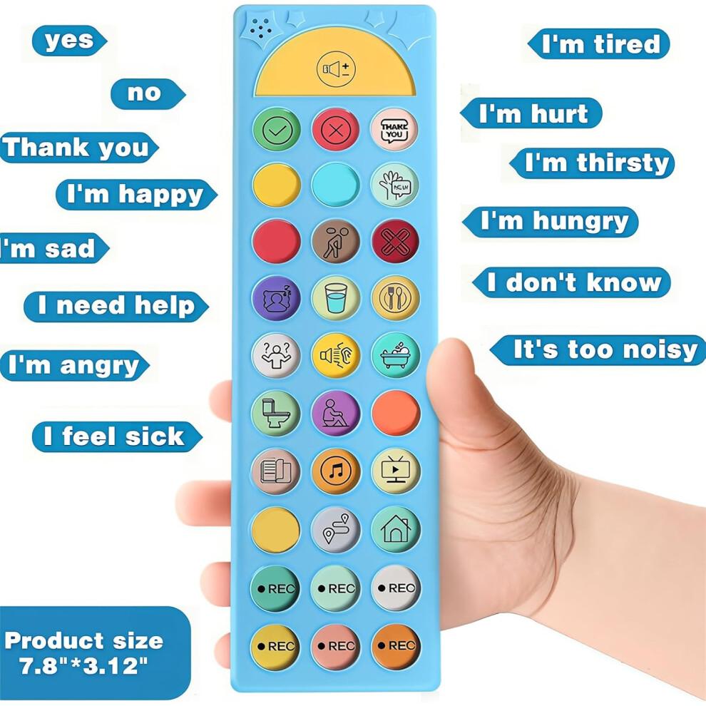 AAC Communication Device for Autism with 24 Commands, 6 Programmable Buttons, Adjustable Volume Control