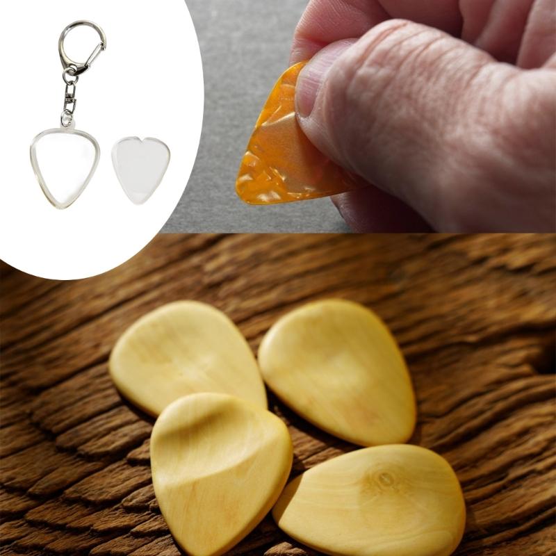 Compacts Transparents Plectrum Case Light Weight Heavy Type Guitar Pick Case with Secure Magnetic Fastening