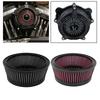 High Flow Reusable Motorcycle Air Filter Intake Cleaner Round Tall Fit for Harley Touring FXDLS Softail Sportster
