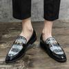 Mode Italienische Herrenschuhe Bunte Bunte Slipper Herren Slip-on Fahrschuhe Herren Nachtclub Mode Lederschuhe Hochzeitsschuhe