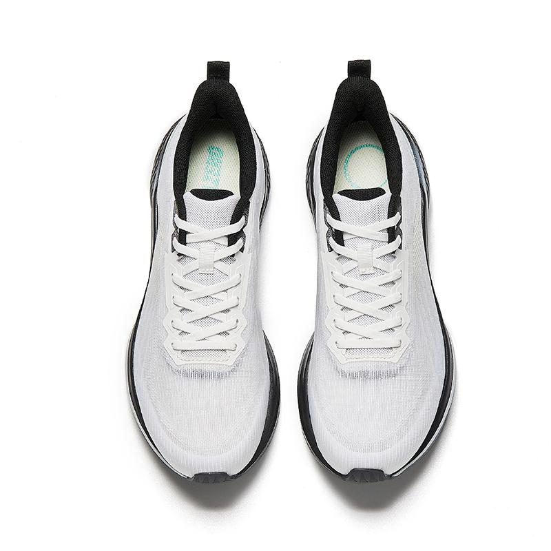 Anta Rebound Abrasion Resistant Lightweight Breathable Slip Resistant Low top Running Shoes Men's White Blue Black 912625512-4
