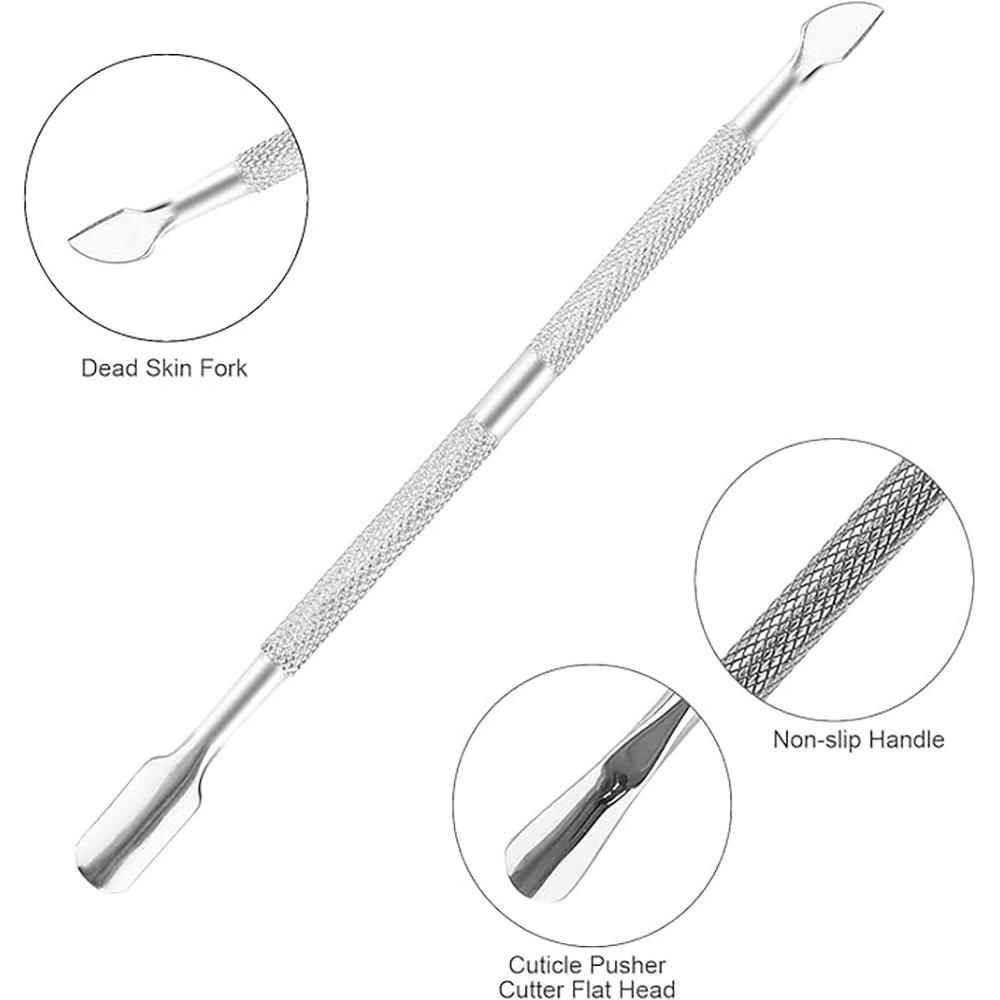 Nail Cuticle Pusher Tweezer Rainbow Cutter Nipper Clipper Dead Skin Remover Stainless Steel Manicure Nails Art Tool ManicureTool