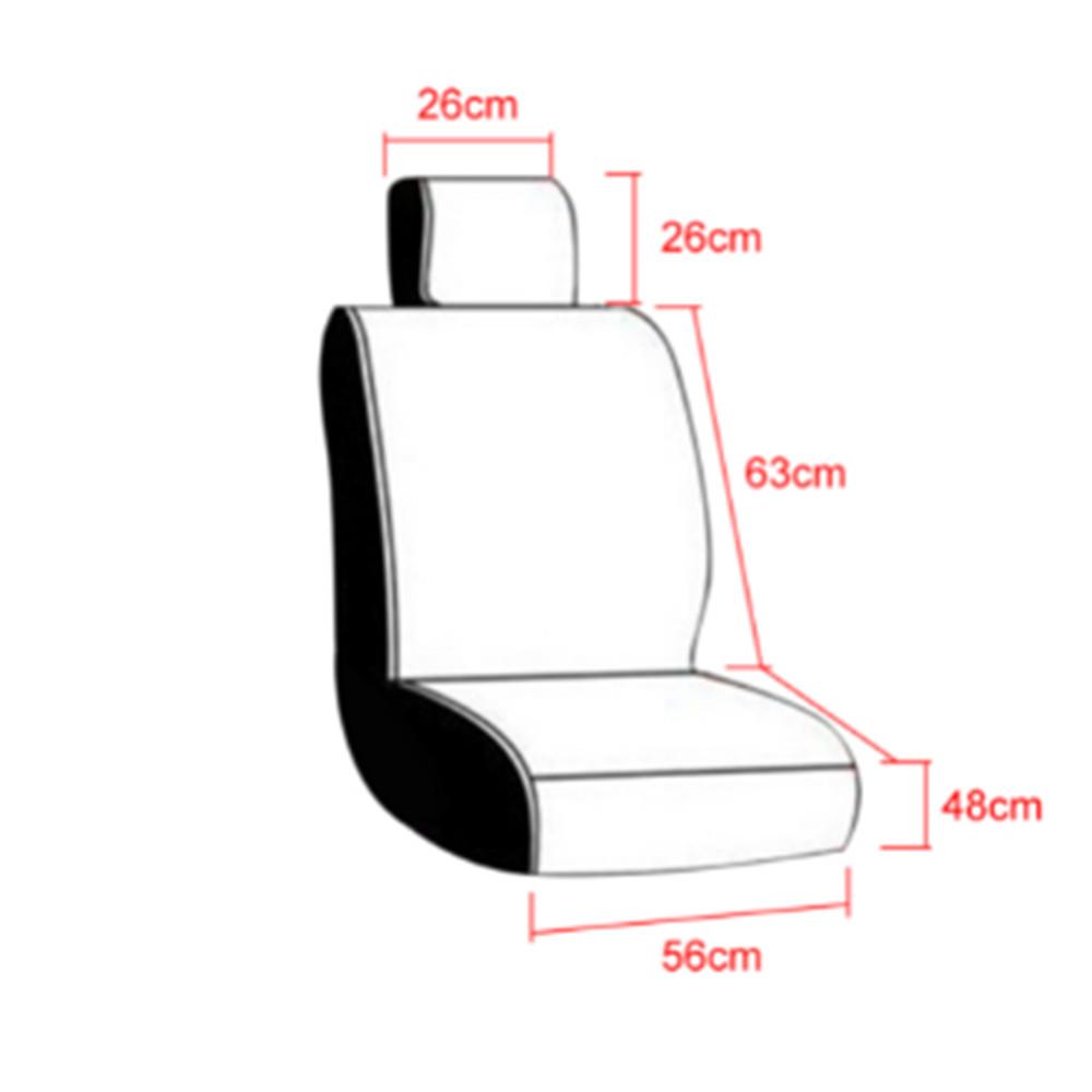 Luxury Full Car Seat Mat Covers Cushion PU Leather Protector Pad For Car Suv Truck Van Bus Universal Car Seat Cover (1Pcs)