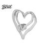 Lady Heart Ring Big Love Double-layered Exaggerated Style Hollow Shape