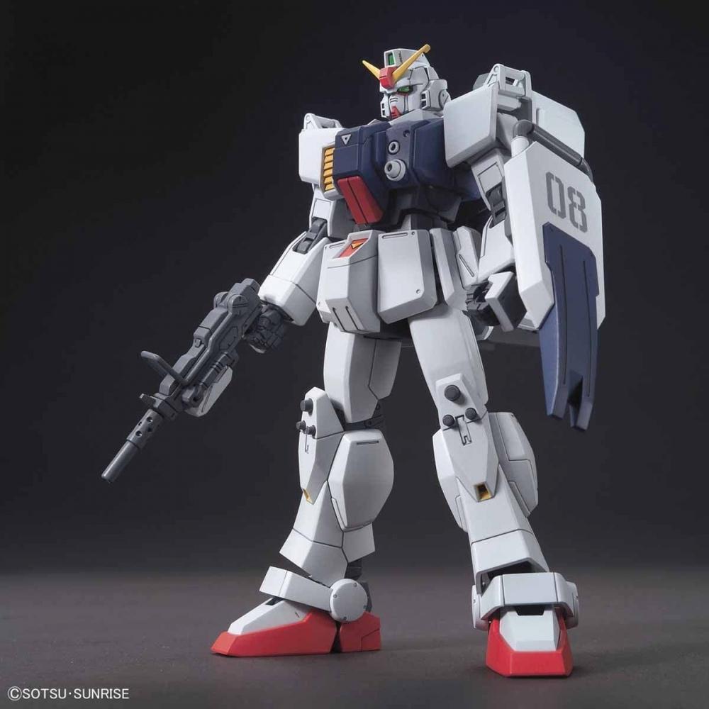 HGUC Mobile Suit Gundam 08th MS Platoon Ground Type Gundam 1144 Maßstab, farbcodiertes Plastikmodell