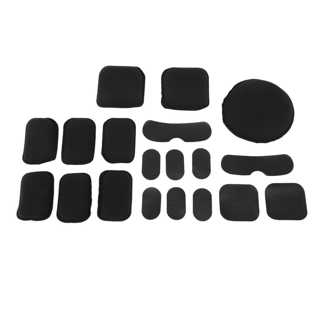 Black Helmet Liner System Outdoor Helmet EVA Pading Pads Cushion Mats Replacement Pad with Hook and Loop