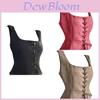 Gilet Peluche Pelle di Cervo Stile Transfrontaliero Costume di Halloween Vikingo Pirata Cosplay Canotta