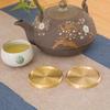 5Pcs Brass Coaster Metal Dining Disc Heat Insulation Mat Round Display Plate Teas Coffee Cup Tray Home Keys Storage Tray