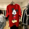 Disney Mickey Minnie Cartoon Print T Shirt Couple Summer Cotton Man Women Short Sleeve Casual Top Streetwear Graphic Tee Vintage