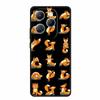 For Infinix Hot 40 Pro Case Hot40 Pro Black Silicone Soft Phone Case For Infinix Hot 40 Pro Back Cover Case 6.78" Cute Cartoon