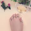 Female Trend Personalized Open Live Fashion Jewelry Ring Vintage Letter Rings