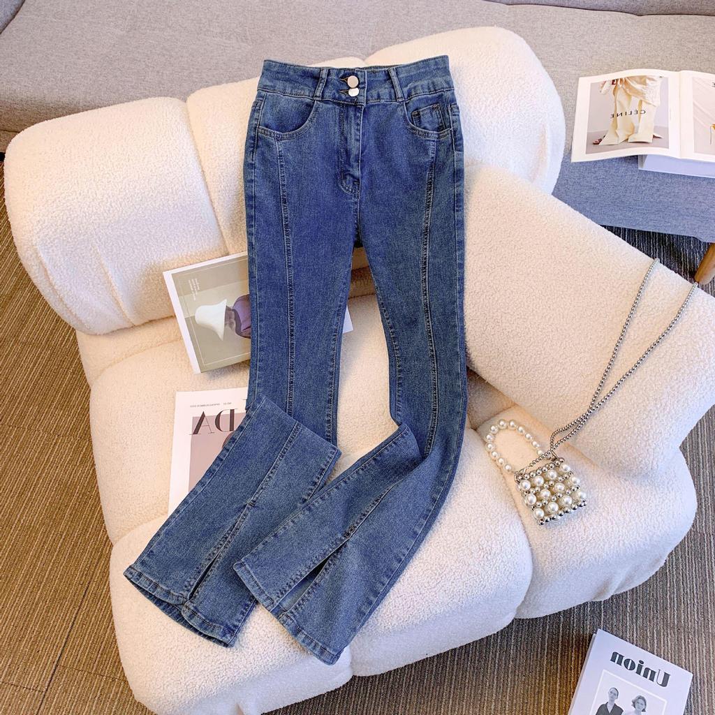 High-Waisted Stretch Slimming Wide-Leg Jeans for Women