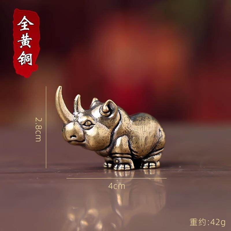 Autocollant d'encens en laiton représentant la mascotte de l'année du bœuf chinois