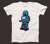 Retro Roboter T-Shirt 802 Maschine Android 80er Jahre Bot Sci-Fi KI Omnibot Verbot Gemini