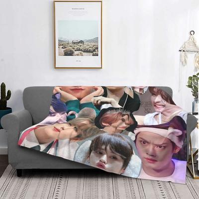 Lee Know Collage 2024 An Ultra-Soft Micro Fleece Blanket