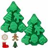 Christmas Silicone Molds No-Stick Silicone Cake Baking Molds for Making Handmade Chocolate Candy Soap Candles Cake Ice Cubes