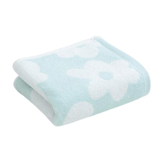 Bath Towel Quick Drying Absorbent Soft Hand Towel Floral Design Double-Sided Stitching