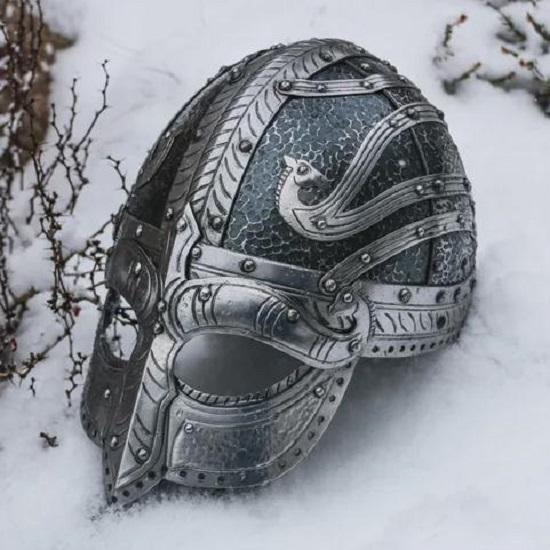 Handcrafted Viking Helmet-Norse Warrior Battle Mask-Medieval LARP Collectible Armor-Unique Gift for History Fans Cosplay-best