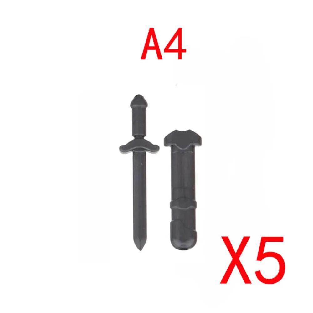 MOC Building Blocks Weapon Toy Accessories Medieval Soldier Knight Figure Ten Spear Crossbow Axe Sword Mini Brick Gift S001 DIY