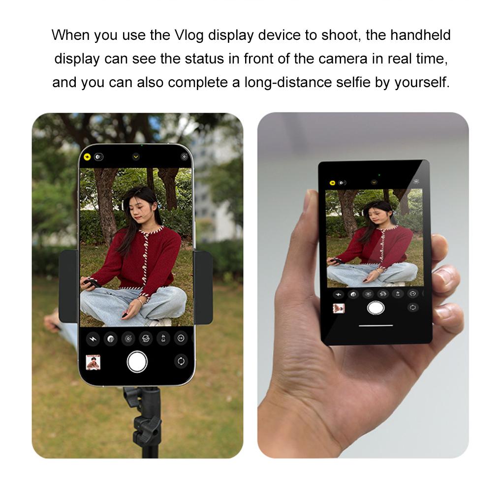 Smartphone Wireless Magnetic Monitor Screen For Smartphone Vlog Live Stream Video Recording Outdoor Selfie Assistanc Screen New