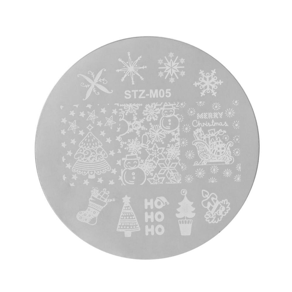 Tools Snowflake Christmas Nail Stamping Plates Polish Templates Stencils Molds Nail Stamp