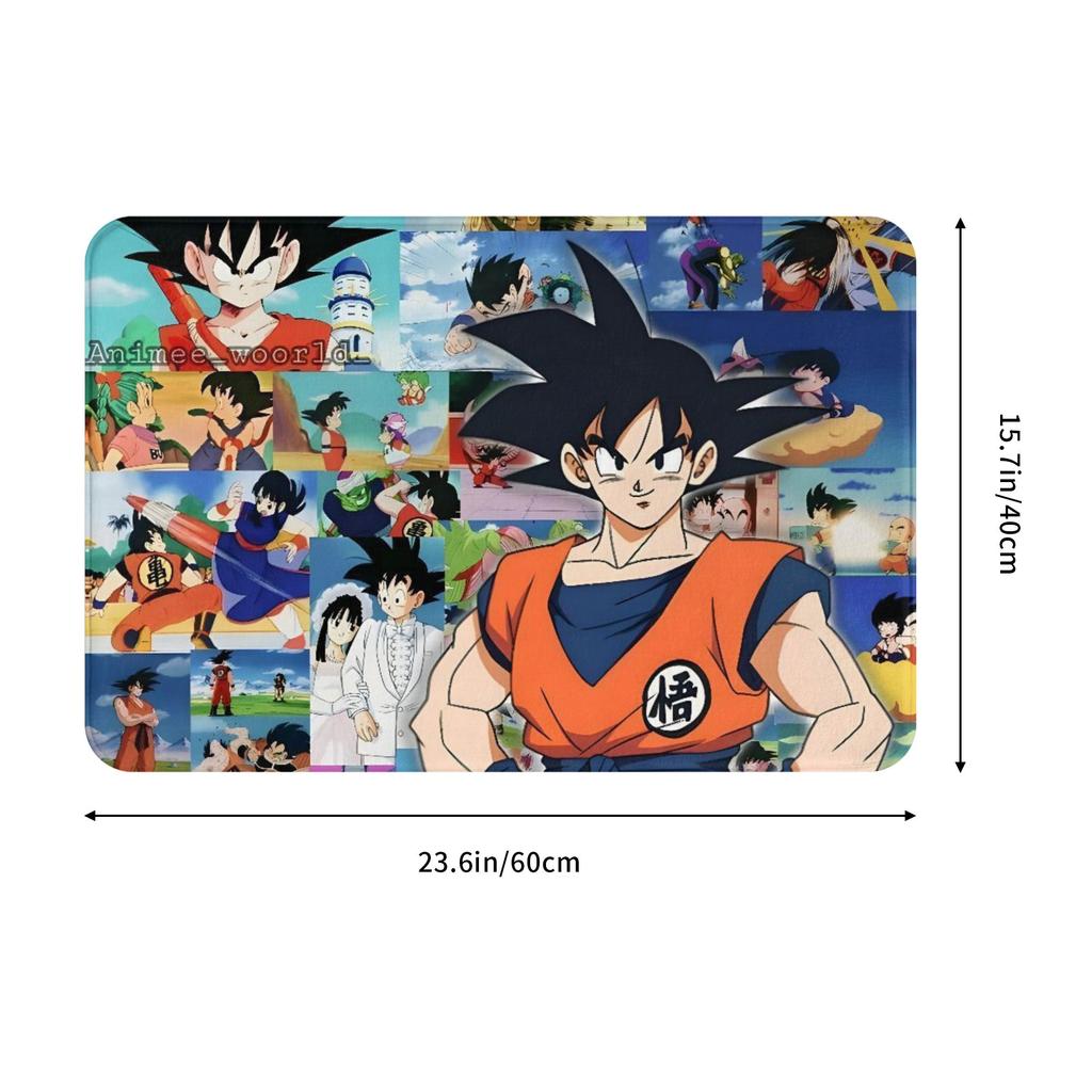 Dragon Ball Anime Front Door Floor Entrance Mats Outdoor  Bathroom Kitchen Doormat Toilet Carpet Rug