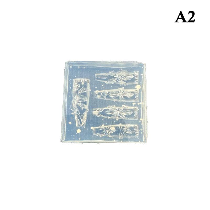 3D Flowers Nail Mold Diy Silicone Nail Tools Lily Flower Petal Nail Design Resin Molds Nail Art Carving Template