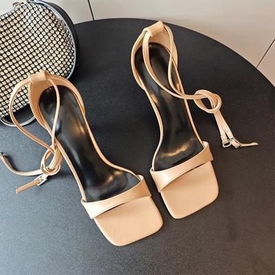 Elegant Women High Heels Sandals Sexy Stilettos Rome Shoes Dress Fashion Pumps Woman Slippers 2025 Trend Summer Zapatillas Mujer