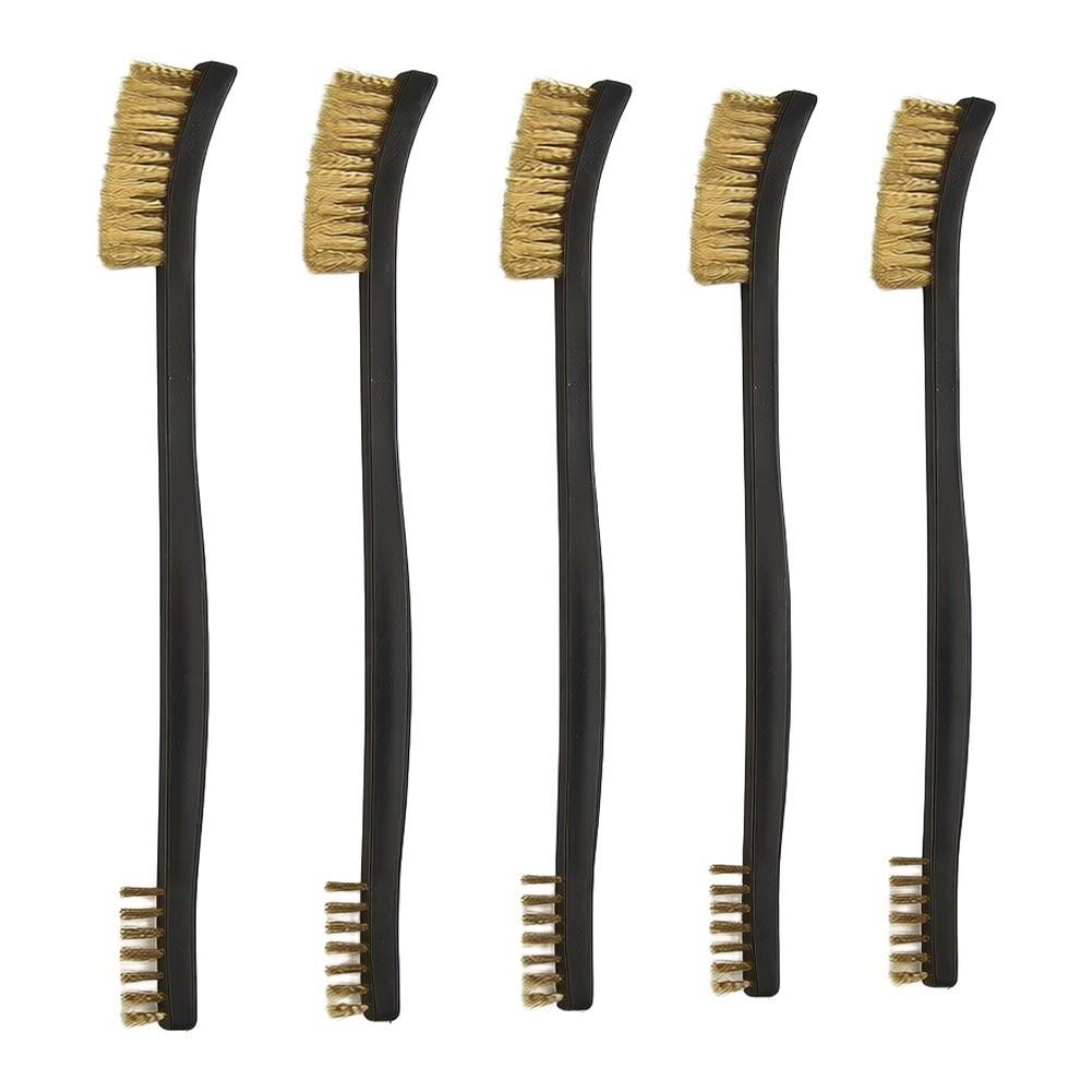 Brush Hand Tools Light Scrubbing 5pc Brass Cleaning Polishing