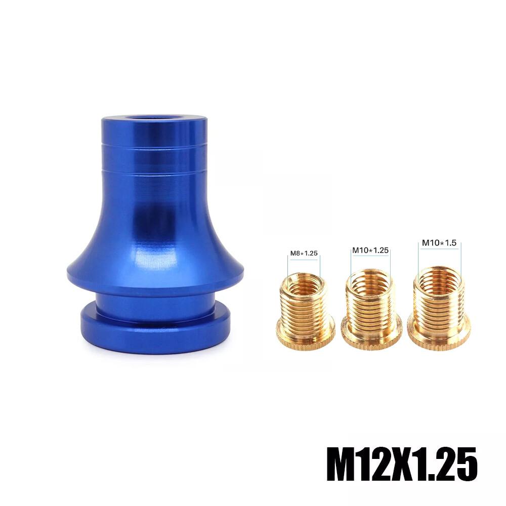 M12x1.25 Car Thread Metal Manual Shift Knob Boot Retainer Jam Nut Adapter Parts