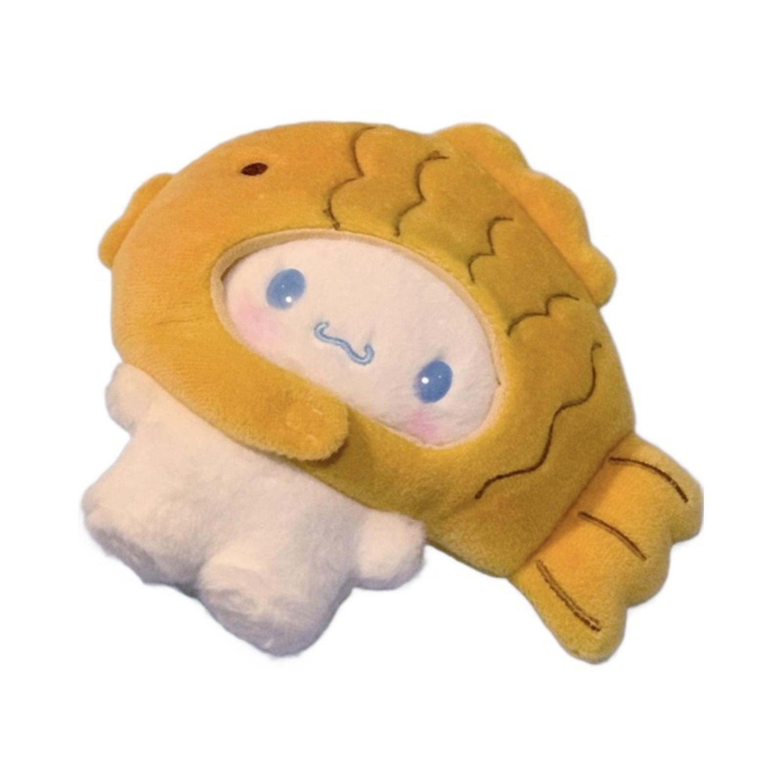 Taiyaki-shaped Dog Plush Keychain Adorable Plush Keychain Sweet And Girly Bag Charm Perfect Little Gift For Couples One Size белый