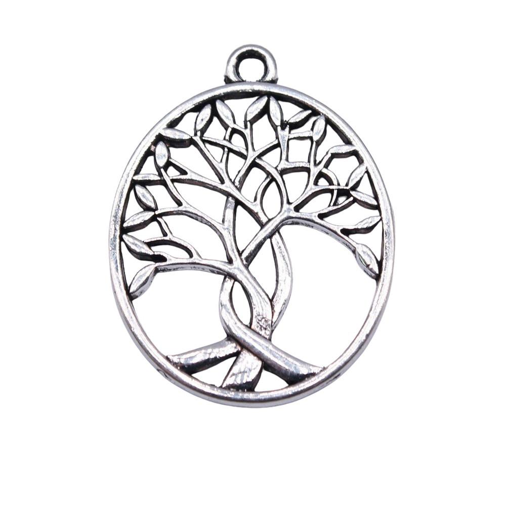Tree Of Life Charms Antique Round Pendants For Spiritual DIY Jewelry