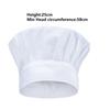 Adjustable Chef Cap Washable Cook Hats Work  Hat Mushroom Caps  Restaurant
